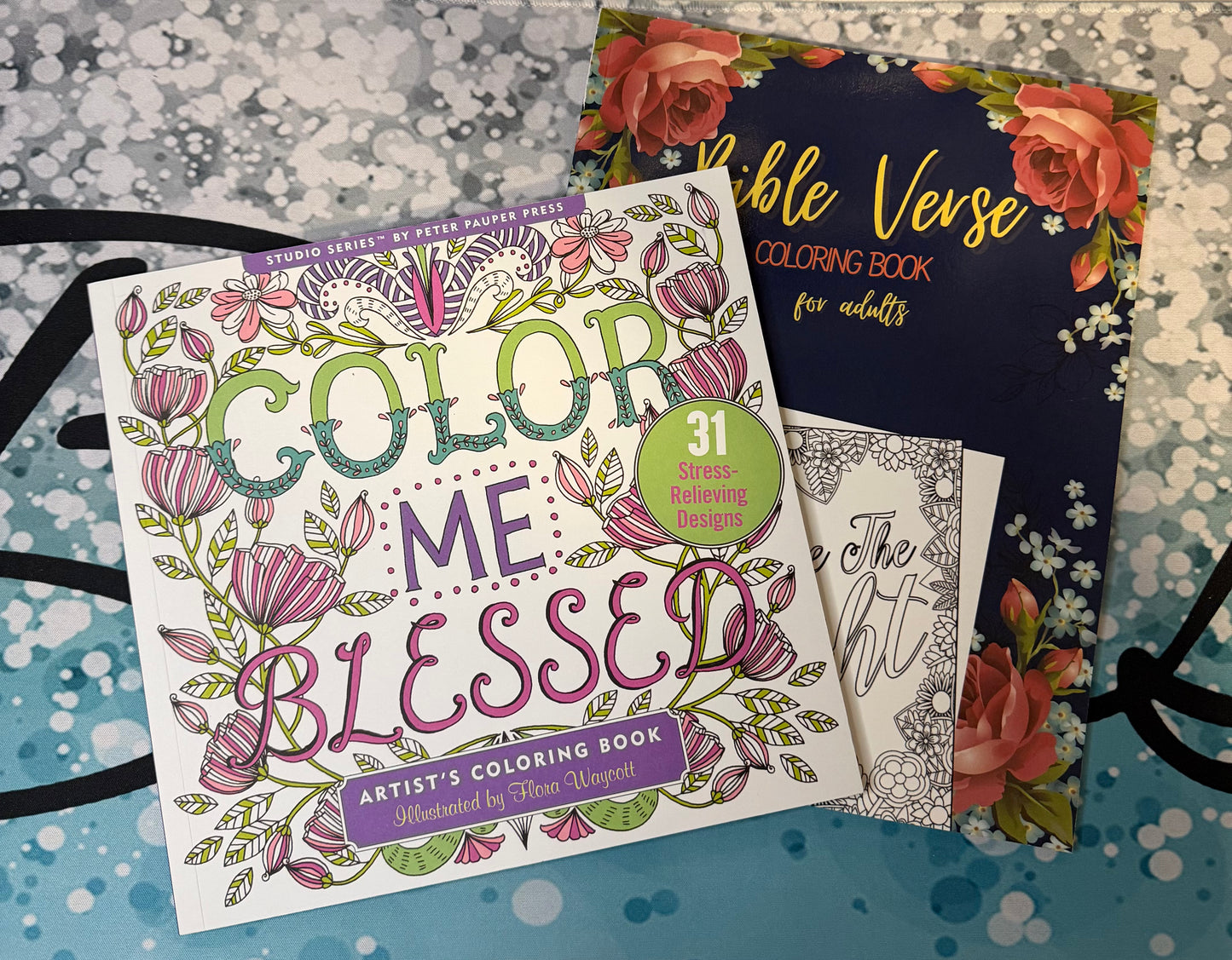 Coloring Book with Colored Pencils